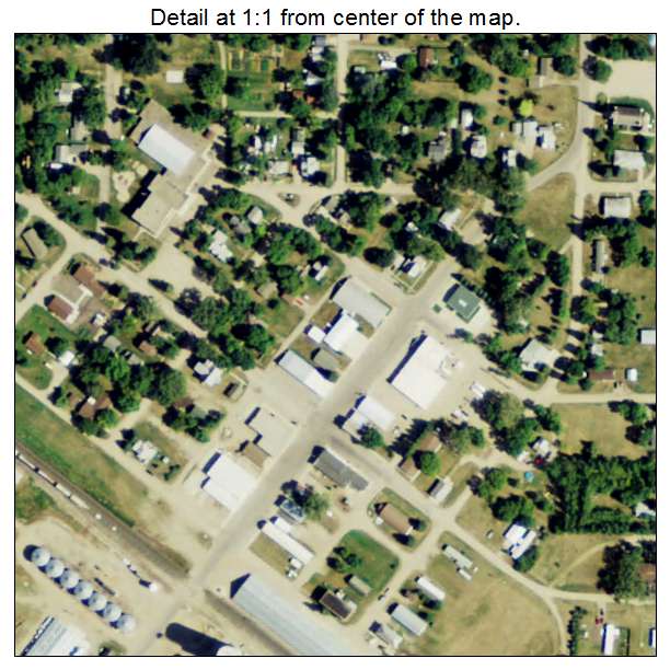 Wimbledon, North Dakota aerial imagery detail