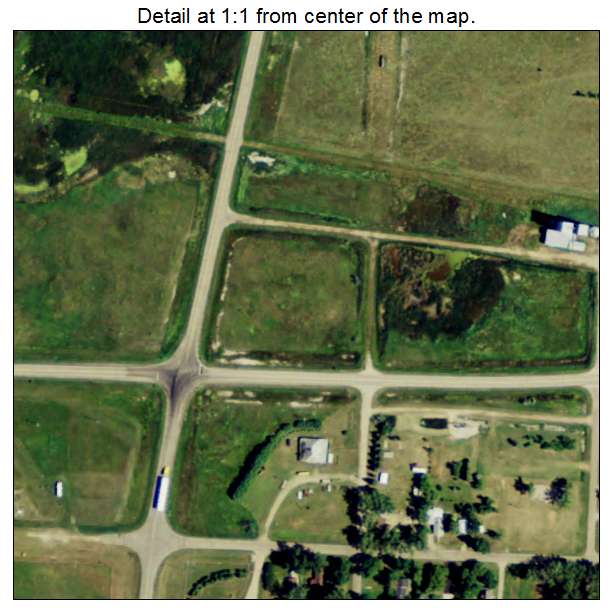 Wing, North Dakota aerial imagery detail