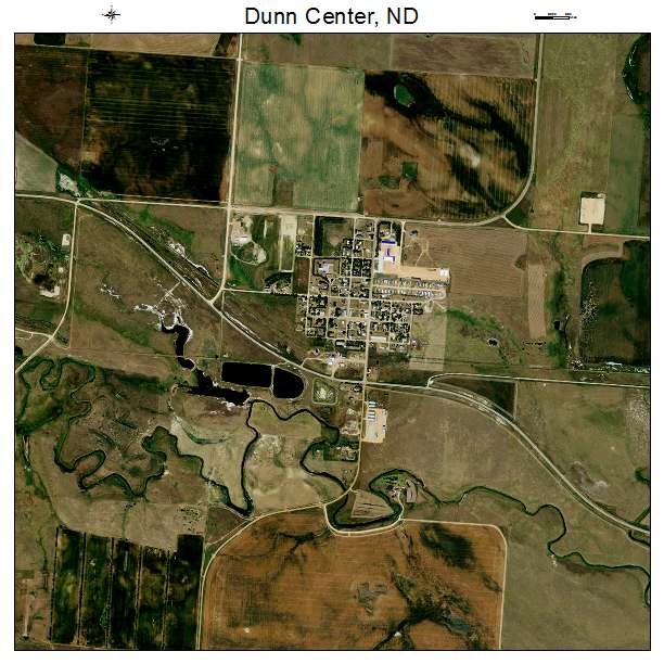 Dunn Center, ND air photo map