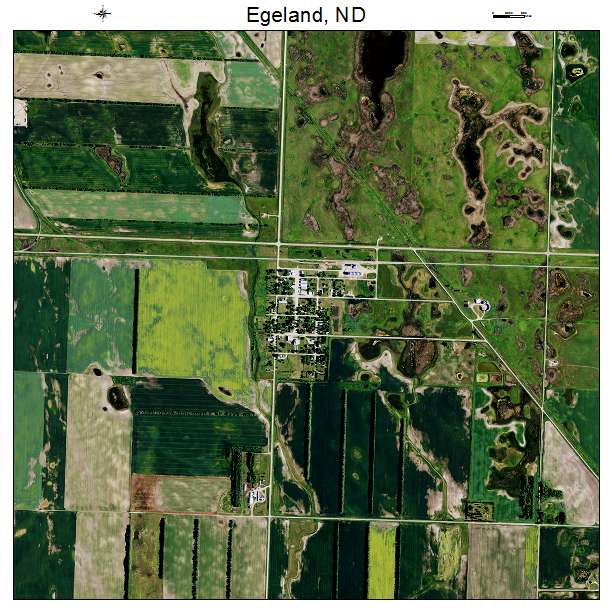 Egeland, ND air photo map