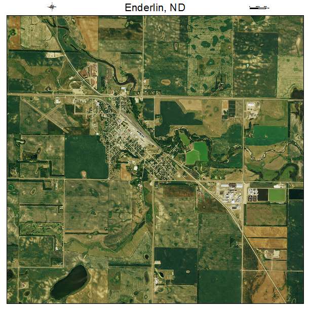 Enderlin, ND air photo map