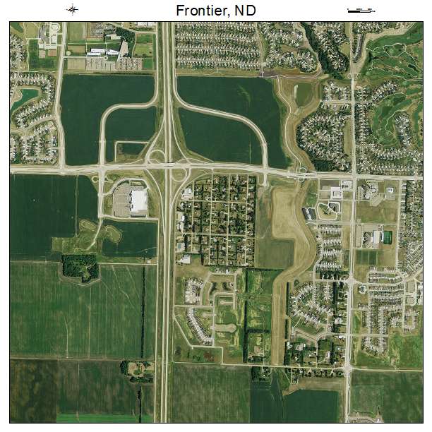Frontier, ND air photo map