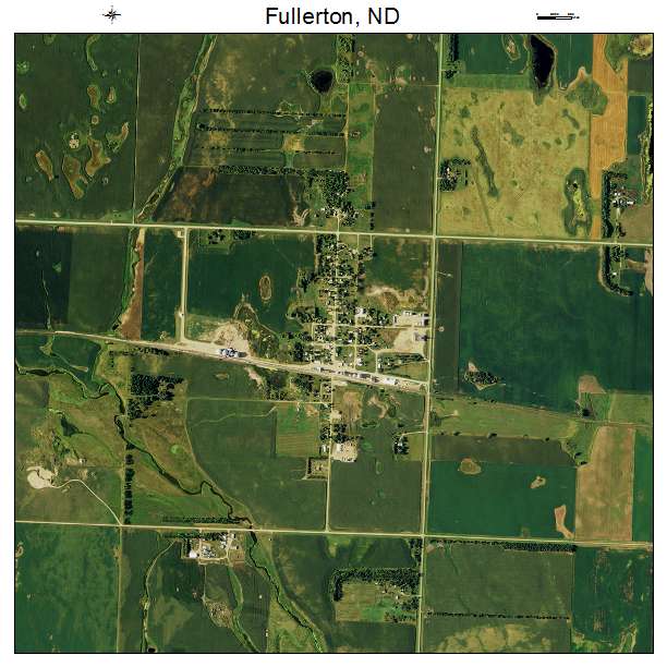 Fullerton, ND air photo map