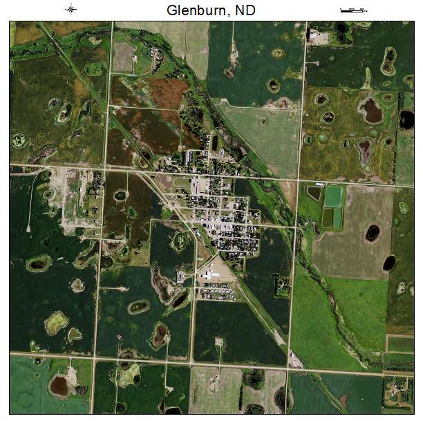 Glenburn, ND air photo map