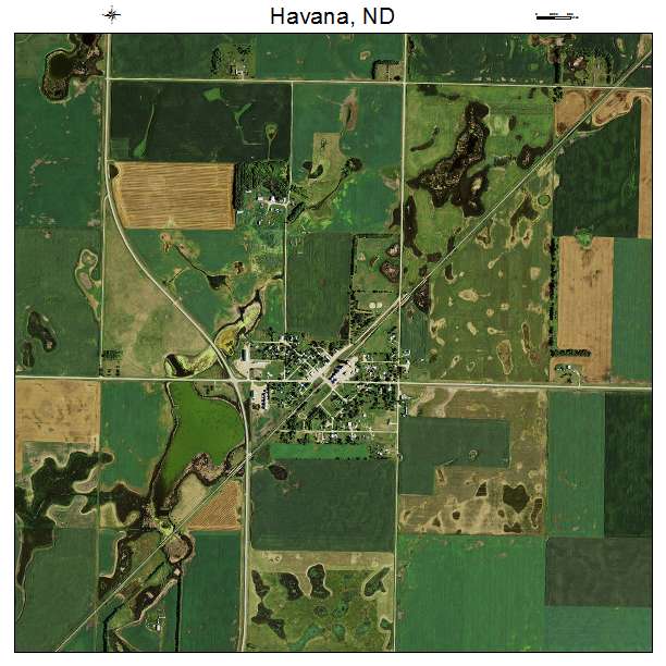 Havana, ND air photo map