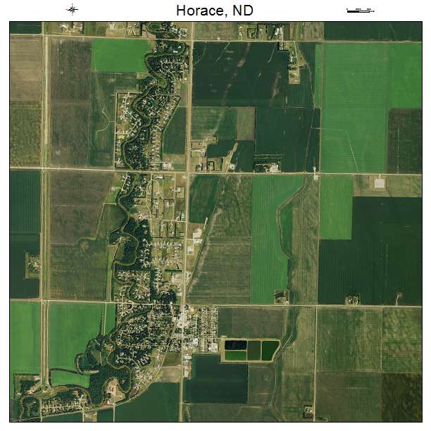 Horace, ND air photo map