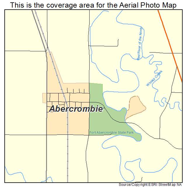 Abercrombie, ND location map 