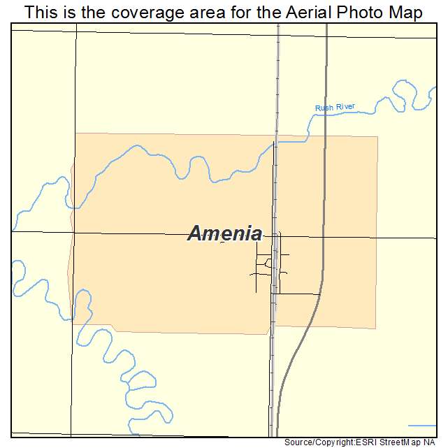 Amenia, ND location map 