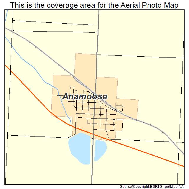 Anamoose, ND location map 