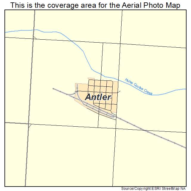 Antler, ND location map 