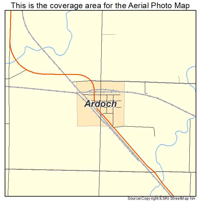 Ardoch, ND location map 