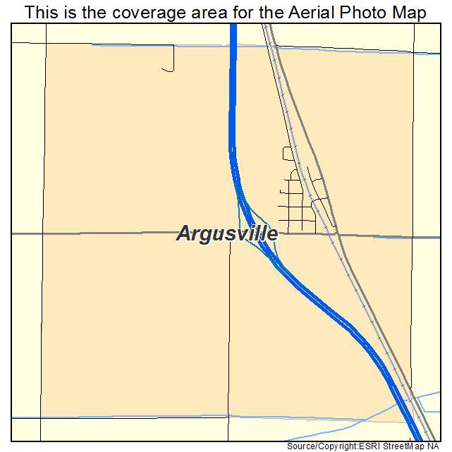 Argusville, ND location map 
