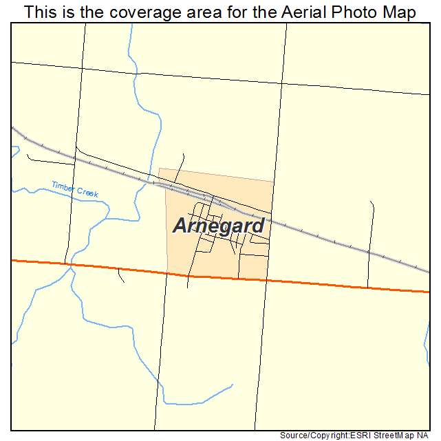 Arnegard, ND location map 