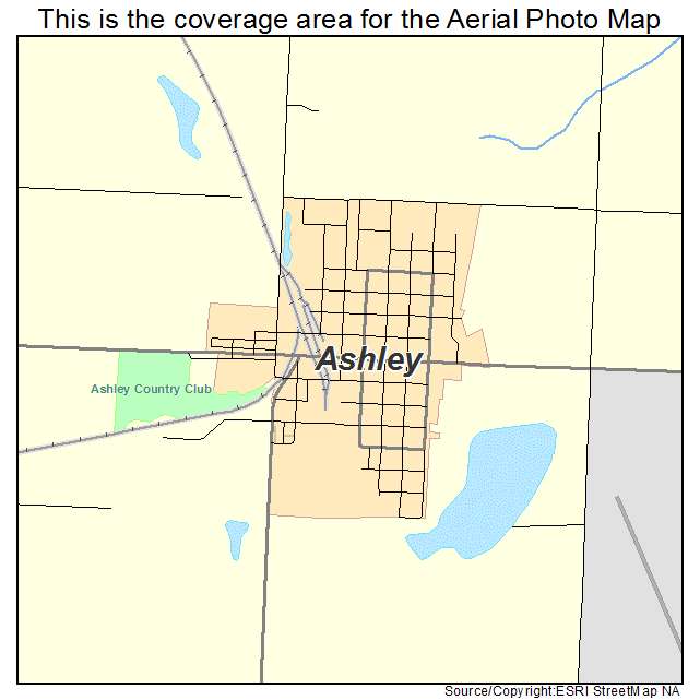 Ashley, ND location map 