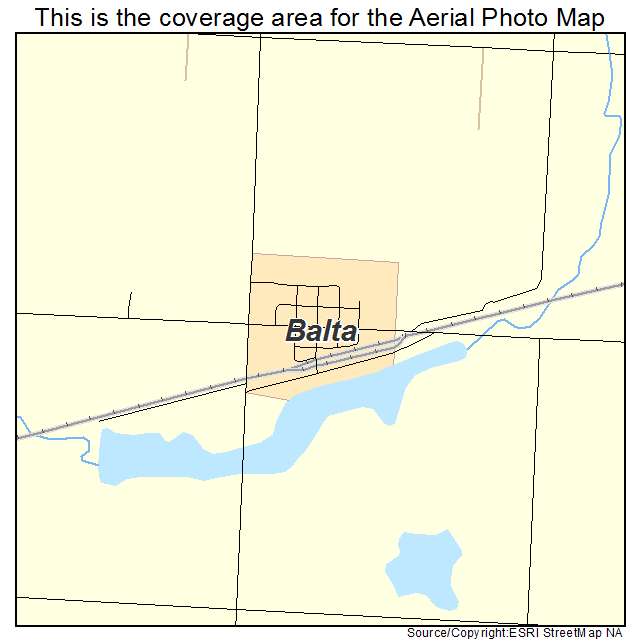 Balta, ND location map 