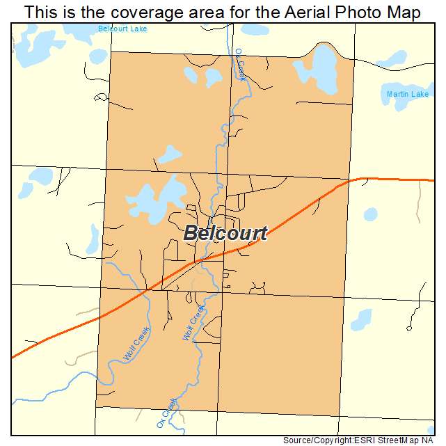 Belcourt, ND location map 