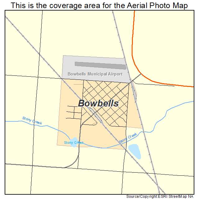 Bowbells, ND location map 