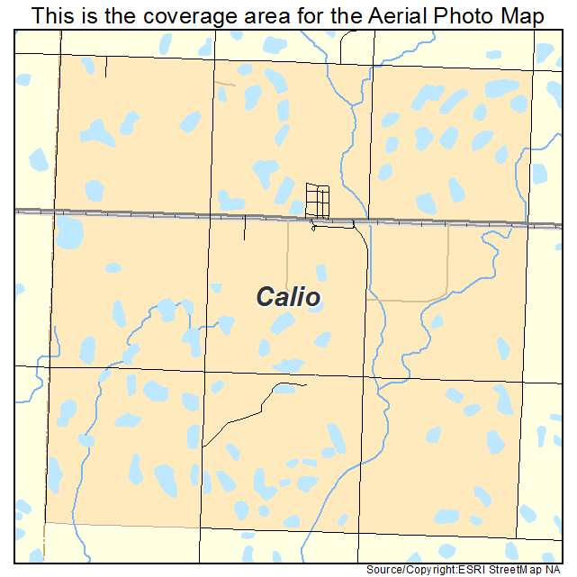 Calio, ND location map 