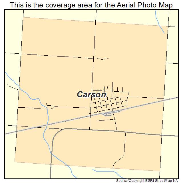 Carson, ND location map 