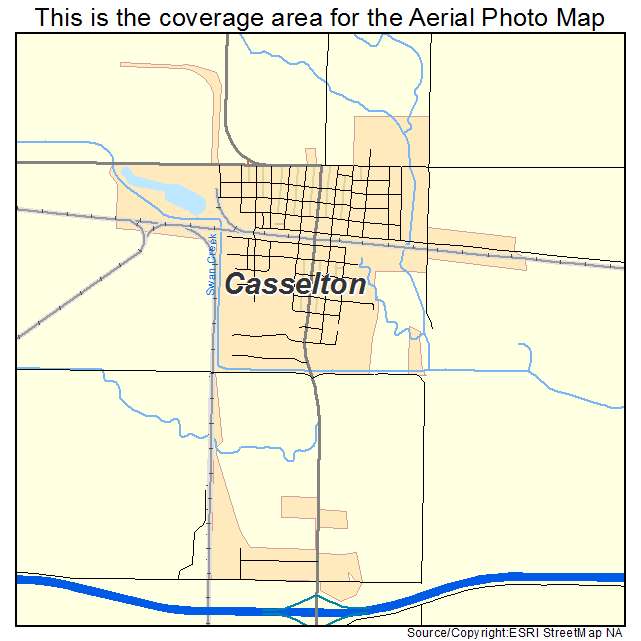 Casselton, ND location map 