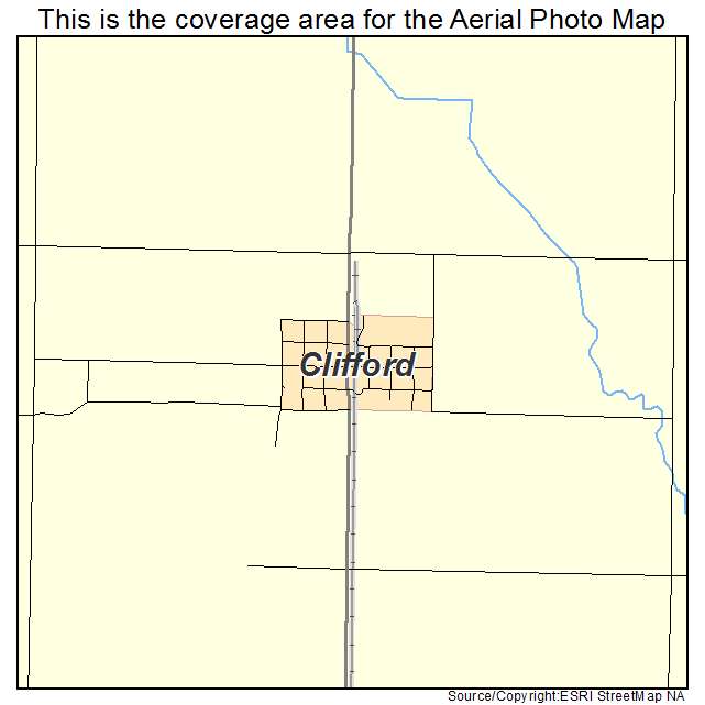 Clifford, ND location map 