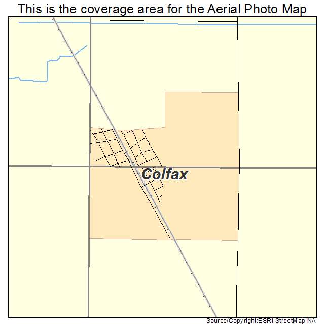 Colfax, ND location map 