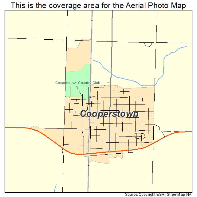 Cooperstown, ND location map 