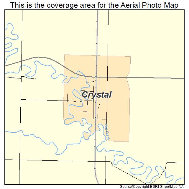 Crystal, ND location map 