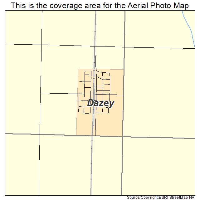 Dazey, ND location map 