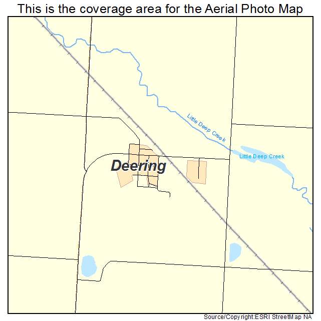 Deering, ND location map 