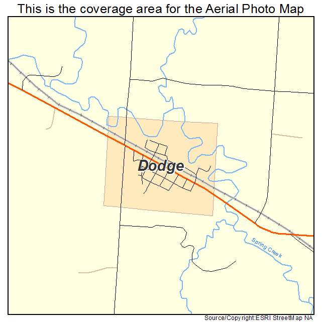 Dodge, ND location map 