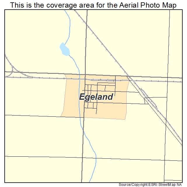 Egeland, ND location map 