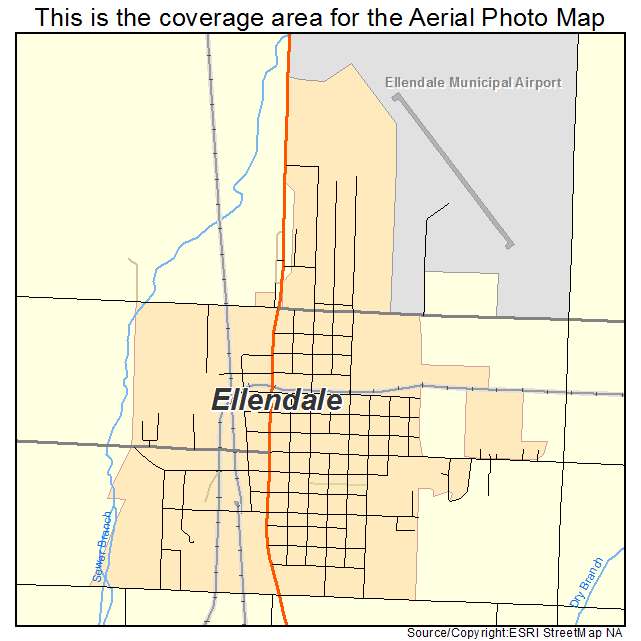 Ellendale, ND location map 