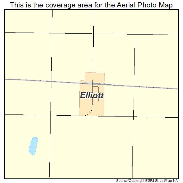 Elliott, ND location map 