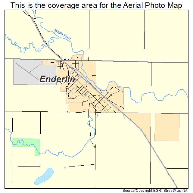 Enderlin, ND location map 