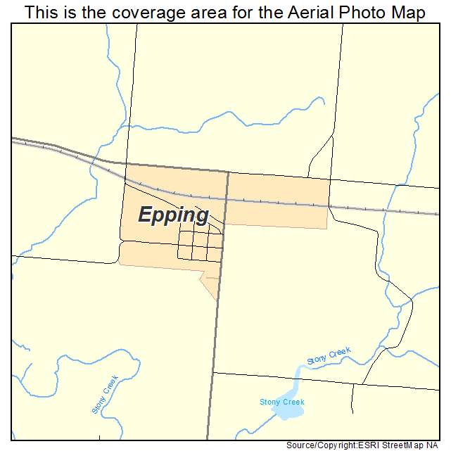 Epping, ND location map 