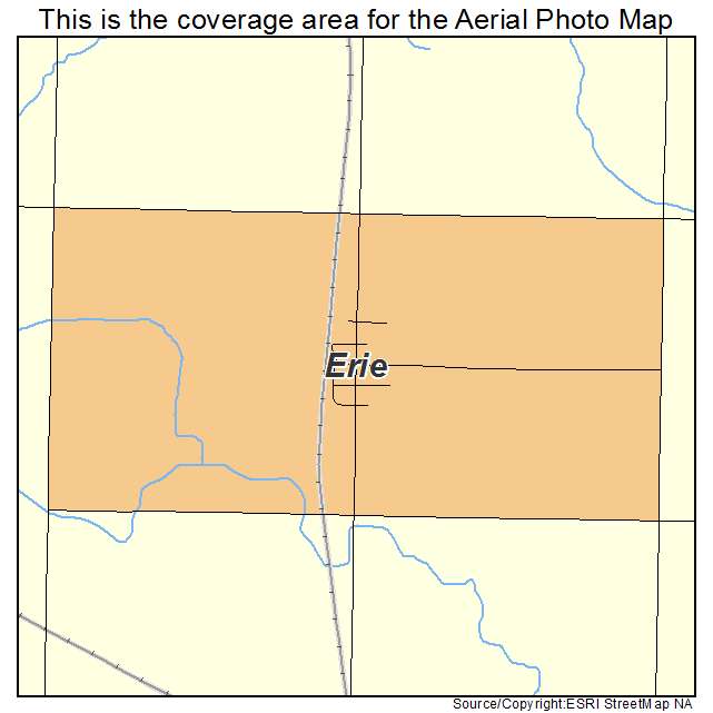 Erie, ND location map 