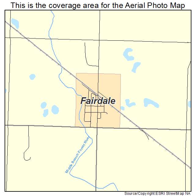 Fairdale, ND location map 