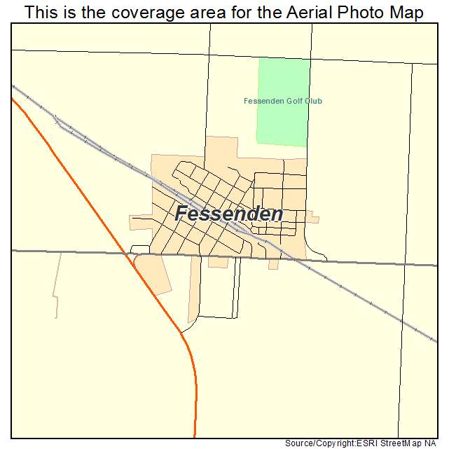 Fessenden, ND location map 