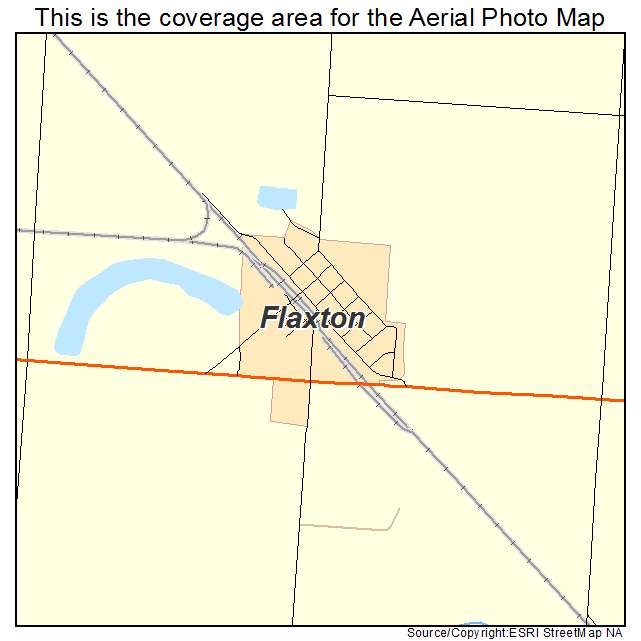 Flaxton, ND location map 