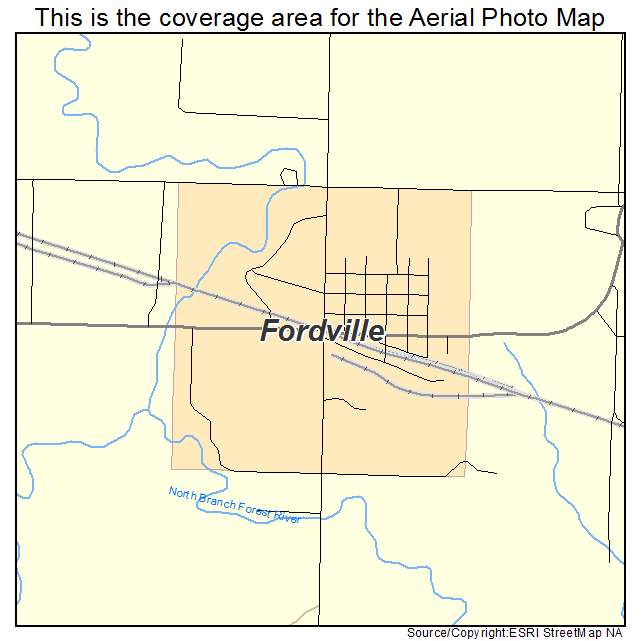 Fordville, ND location map 