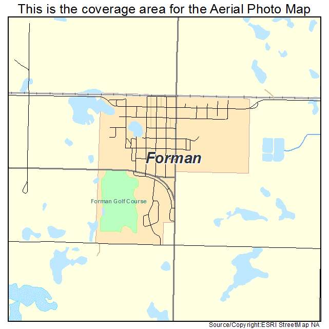 Forman, ND location map 