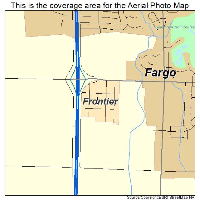 Frontier, ND location map 
