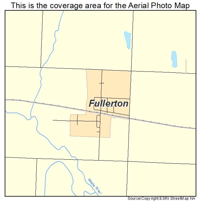 Fullerton, ND location map 