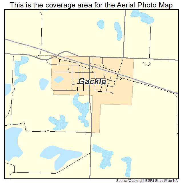 Gackle, ND location map 