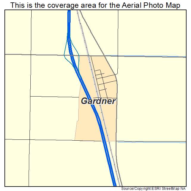 Gardner, ND location map 