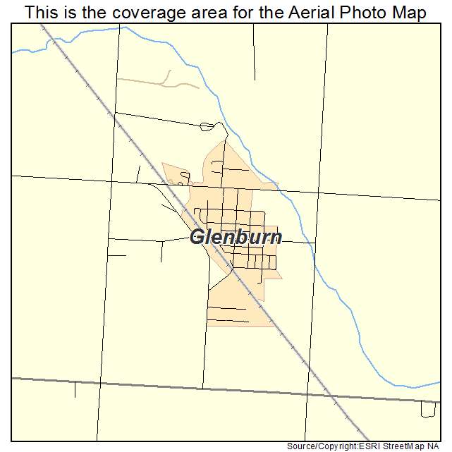 Glenburn, ND location map 