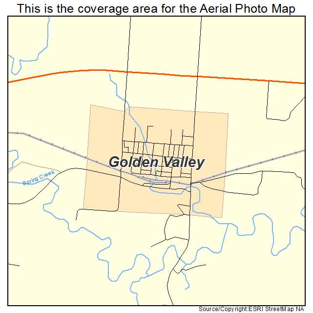Golden Valley, ND location map 