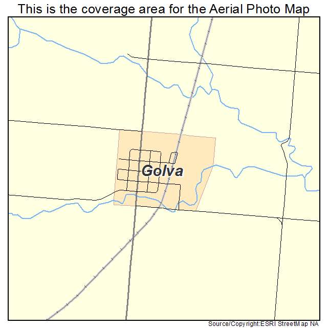 Golva, ND location map 