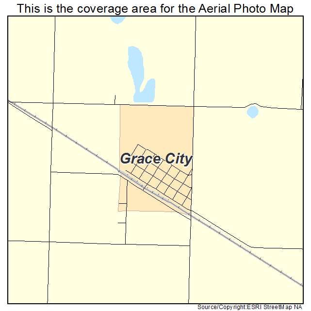 Grace City, ND location map 